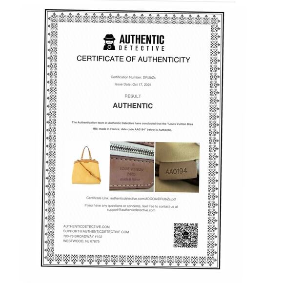 Louis Vuitton Brea MM Authentic - Picture 12 of 12